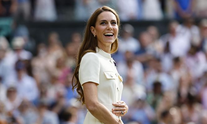 Video: el emotivo recibimiento a Kate Middleton en la final femenina de Wimbledon