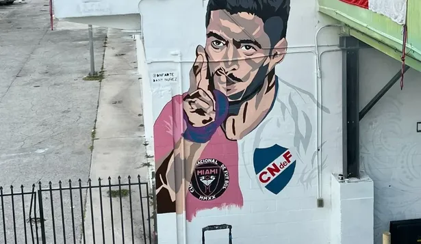 Mural para Luis Suárez en Miami