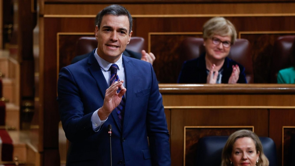 El presidente de Gobierno, Pedro Sánchez, comparece en el Congreso.