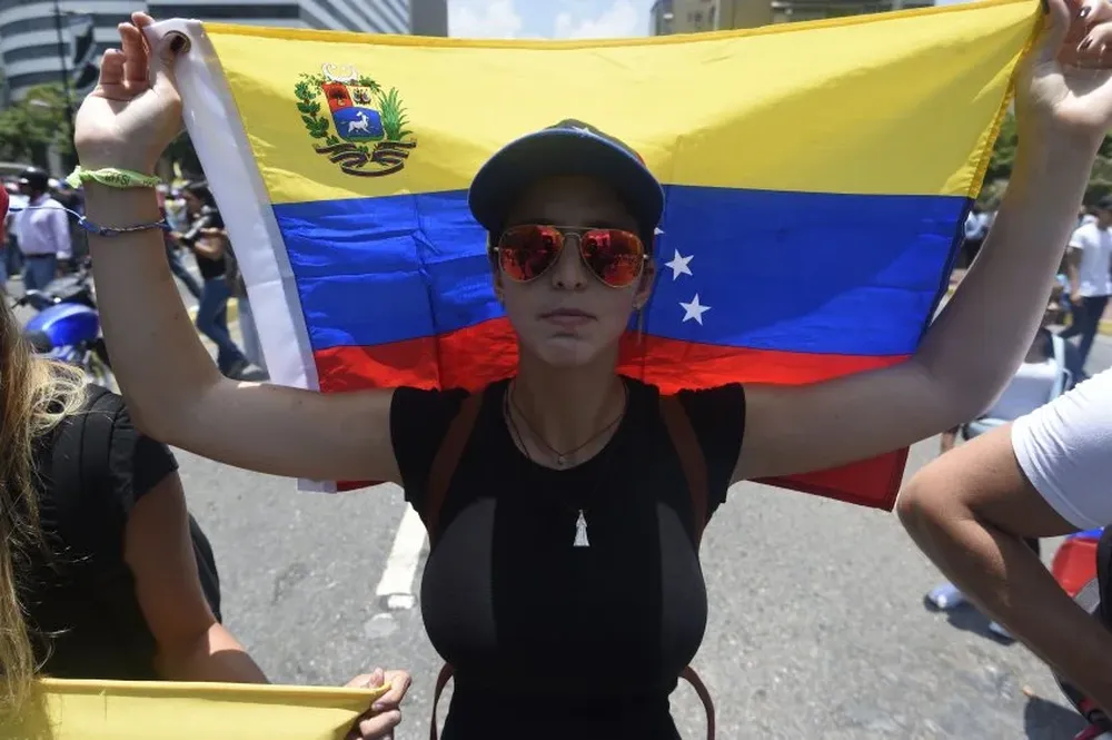 Una marcha en Caracas, el pasado 26 de abril