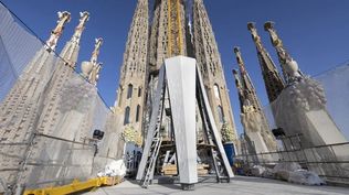 Imagen de la Sagrada Familia en obras. EFE Imagen de la Sagrada Familia en obras. EFE