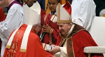 El Papa Francisco en la fiesta de San Pedro y San Pablo, en la basílica de San Pedro, ciudad del Vaticano