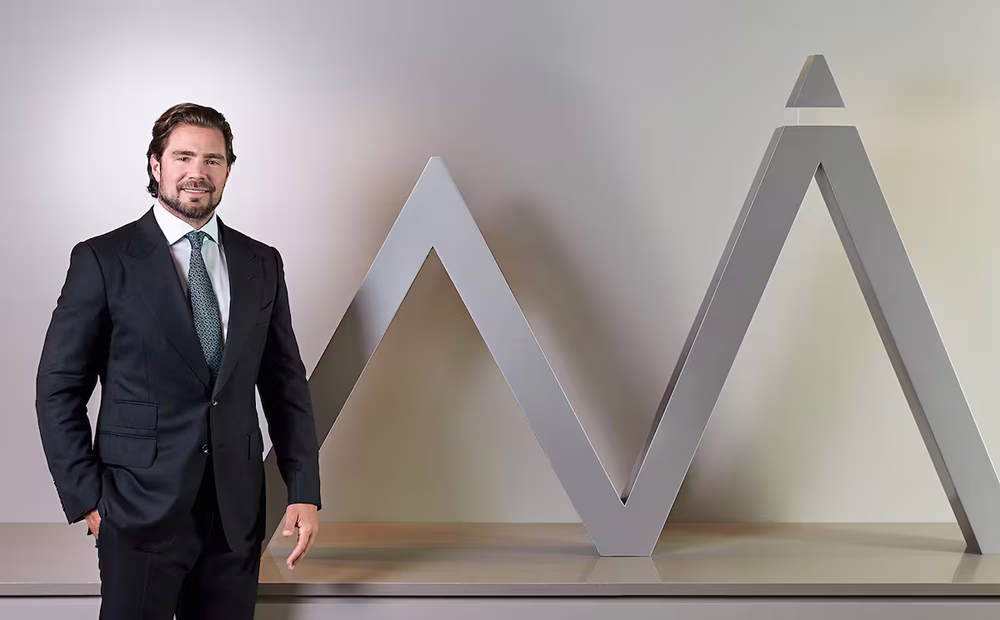 Vorcaro en una foto oficial del Banco Master