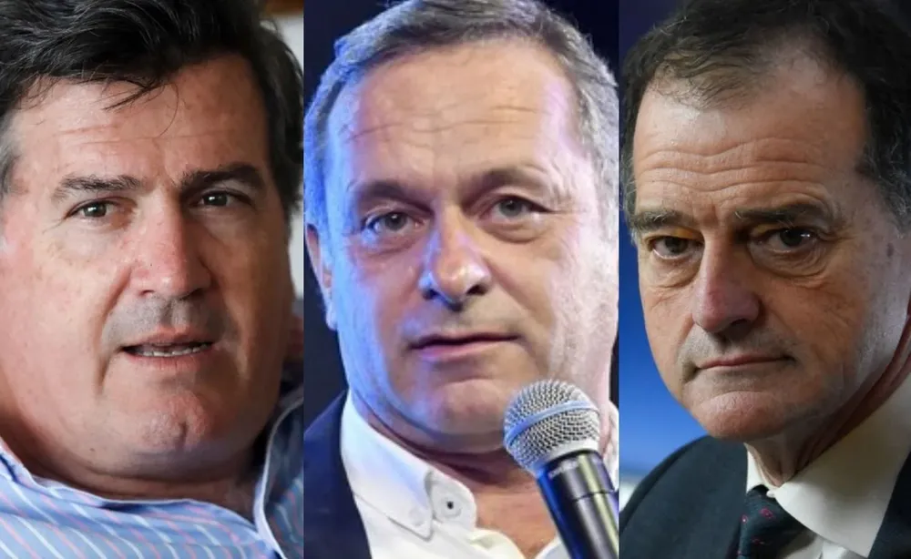 Pedro Bordaberry, Álvaro Delgado, Guido Manini Rios.