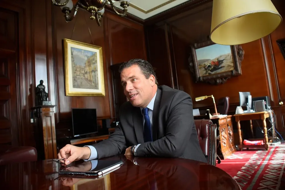 Presidente del BROU, Salvador Ferrer.