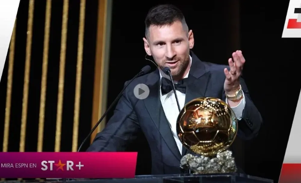 Messi ganó su octavo balón de oro