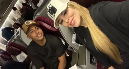 Fabricio Díaz y su novia Martina
