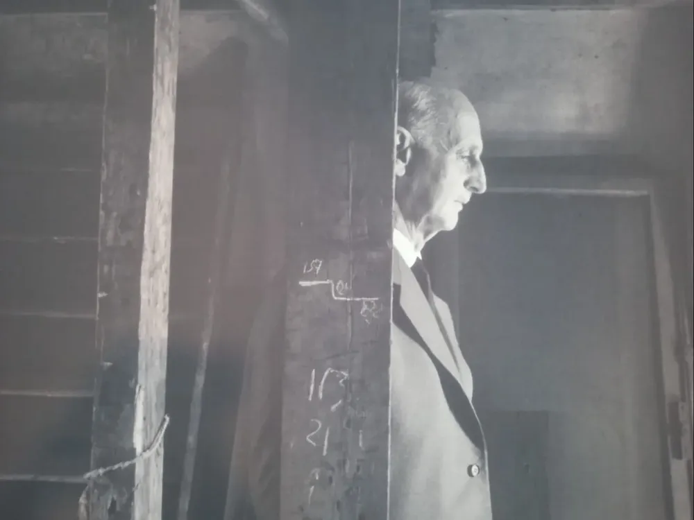 Foto tomada a Otto Frank, el padre de Ana, en 1960