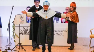 El cantante Alejandro Sanz, en la Universidad de Sevilla.