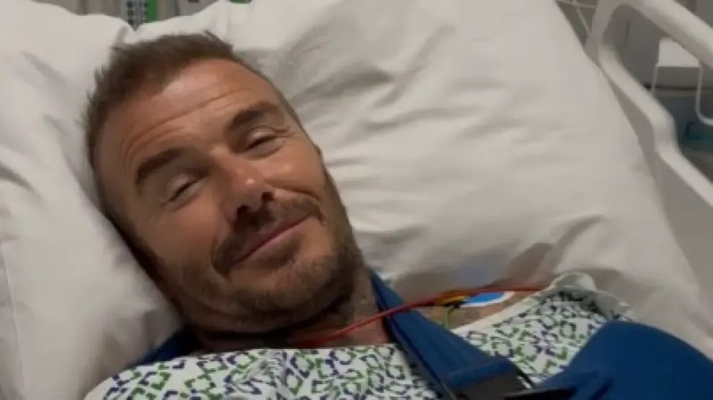 David Beckham hospitalizado.