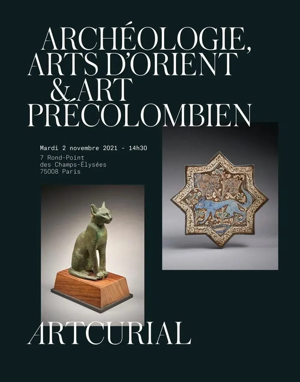 Afiche de la subasta de la casa de remates francesa Artcurial