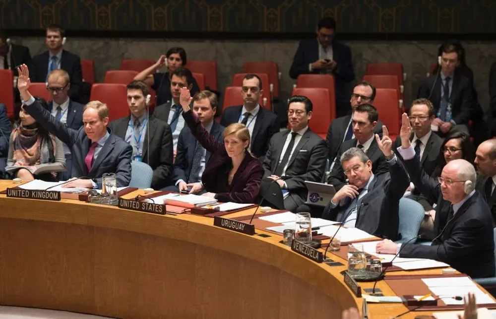 Miembros del Consejo de Seguridad, durante la votación de las sanciones contra Corea del Norte.