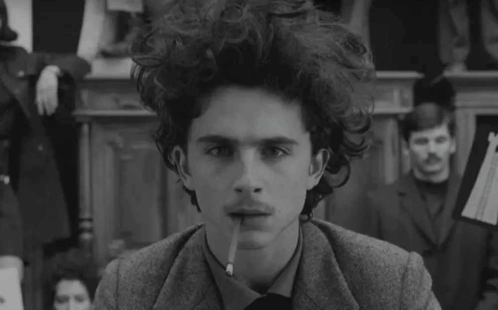 Timothée Chalamet​ en The French Dispatch, de Wes Anderson