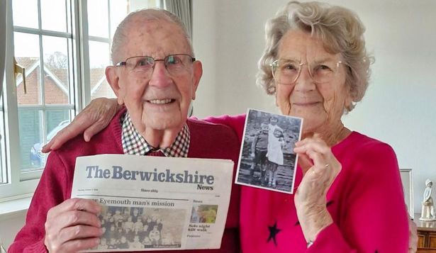 Jim Dougal y Betty Davidson se reencontraron recientemente después de más de 85 años.