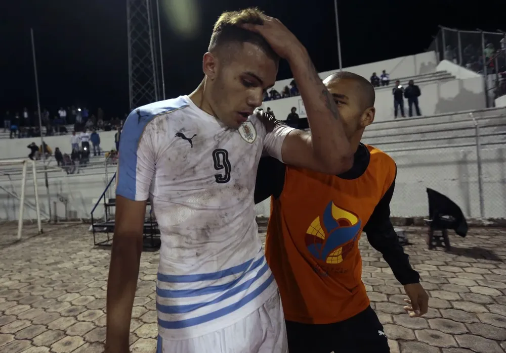 Schiappacasse con la selección uruguaya