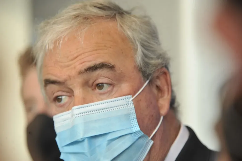 Foto de archivo. Luis Alberto Heber visitó Maldonado este viernes en una recorrida oficial y habló del caso ante la prensa