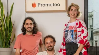 Eduardo Veiga (co fundador y CTO), Rodrigo Tumaián (co-fundador y co-CEO) y Ximena Aleman (co-fundadora y co-CEO)