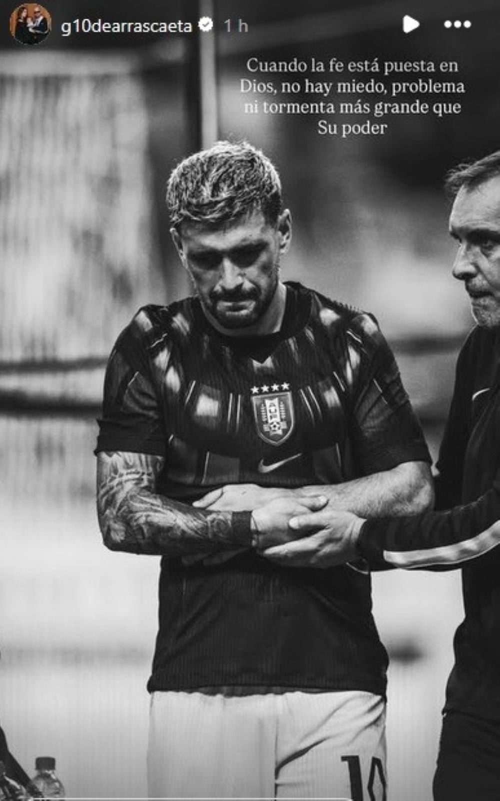 El mensaje de Giorgian De Arrascaeta luego de lo que fue su fractura de mu&ntilde;eca con la selecci&oacute;n uruguaya ante Corea del Sur