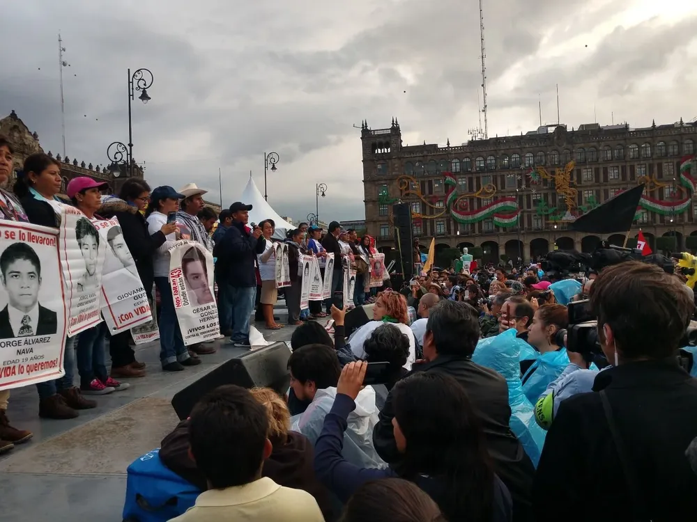 Marcha en Ayotzinapa (archivo)