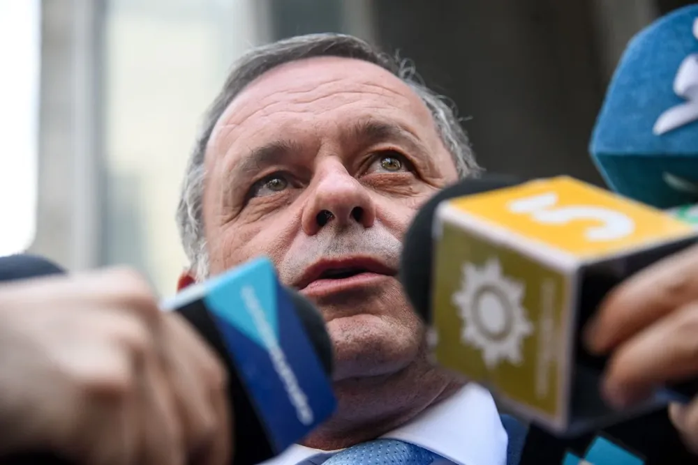 Álvaro Delgado en rueda de prensa. Foto de archivo