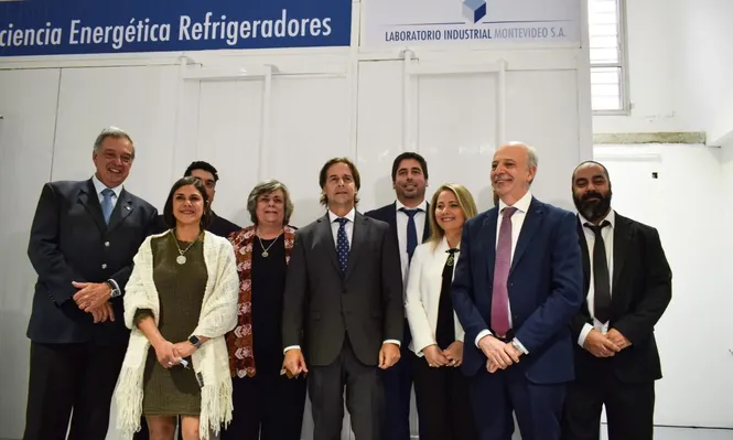 El presidente Luis Lacalle Pou participó de la celebración, junto a autoridades de la empresa