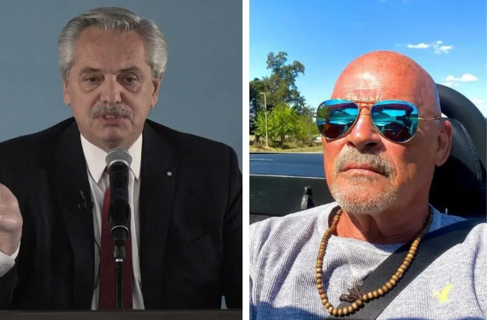 Alberto Fernández y Walter Santiago