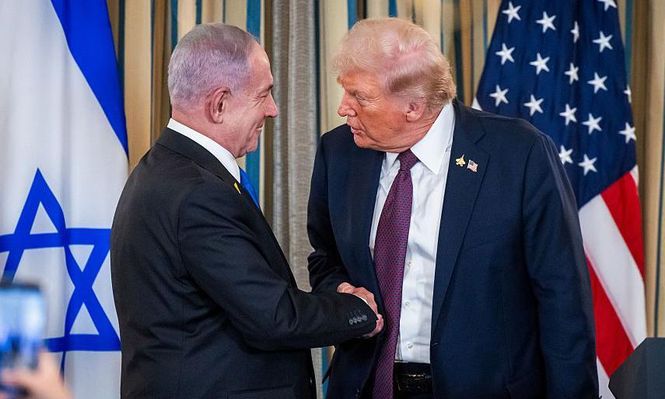 El presidente de EE.UU., Donald Trump, y el primer ministro de Israel, Benjamin Netanyahu acordaron un cese el fuego en Gaza el 9 de octubre.