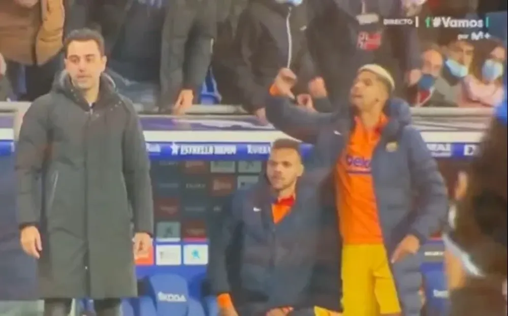 Ronald Araujo y su gesto a Espanyol del que luego se disculpó