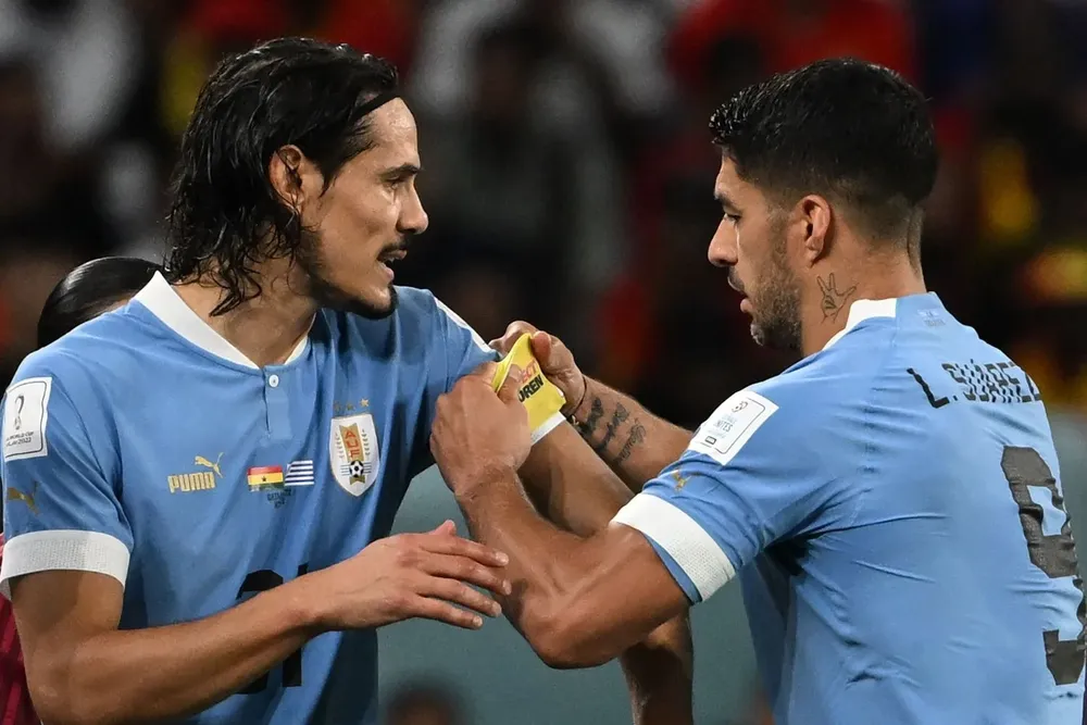 Edinson Cavani ingregó por Luis Suárez ante Ghana