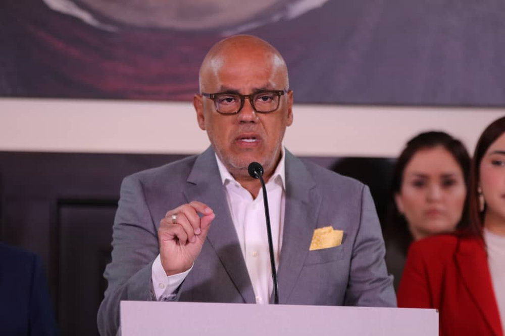 El ﻿presidente de la Asamblea Nacional de Venezuela, Jorge Rodríguez.