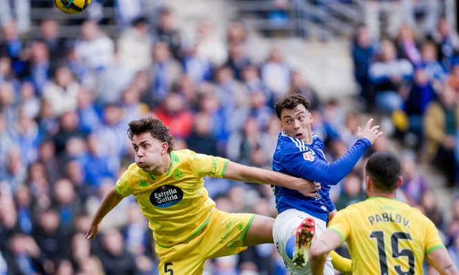 Fede Viñas volvió a jugar en Oviedo