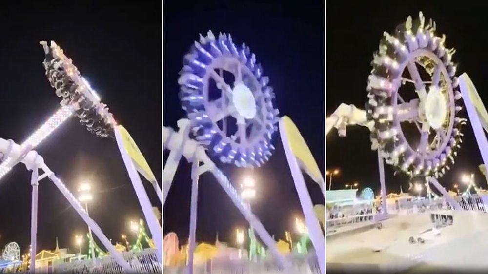 El juego mecánico del parque de diversiones de Arabia Saudita.&nbsp;