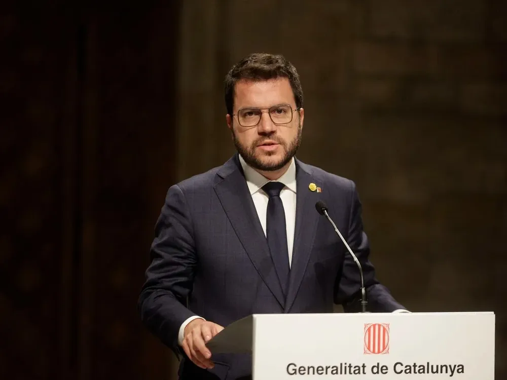 El presidente de la Generalitat de Cataluña, Pere Aragonès.