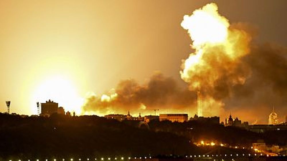 Kiev sufrió graves daños materiales en siete distritos.