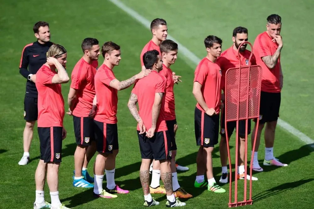 Entrenamiento de Atlético de Madrid