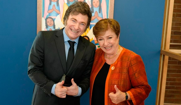 Javier Milei se reunió con Kristalina Georgieva