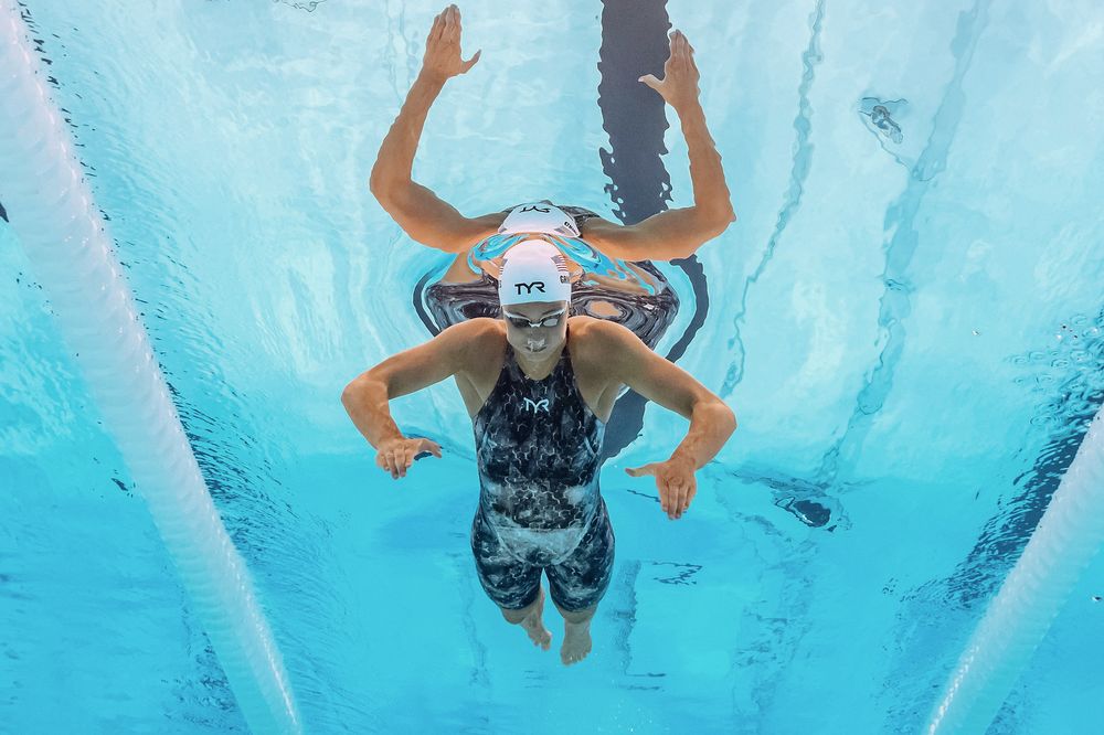 Katie Grimes en 400 medios combinados en la piscina de Juegos Olímpicos París 2024