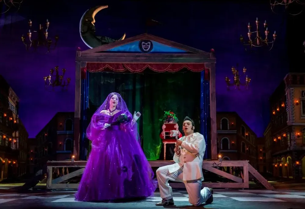 Escena de la producción de Don Pasquale