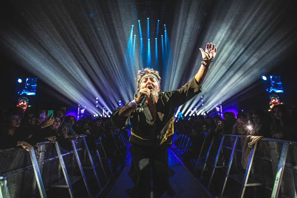 Babasónicos en su visita más reciente a Montevideo