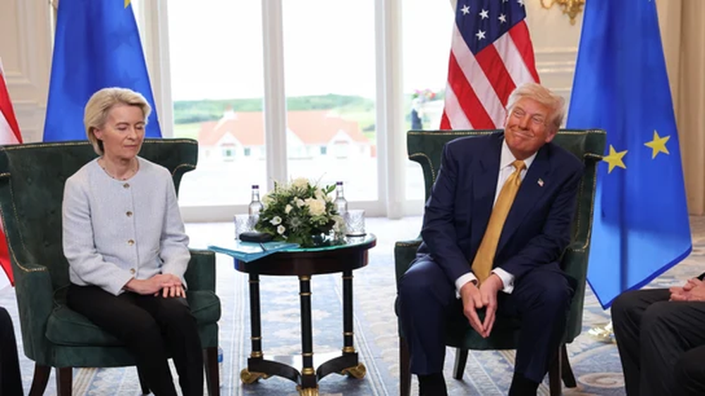 Ursula von der Leyen y Donald Trump.&nbsp;