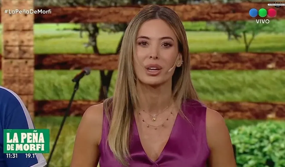 Jessica Cirio en el comienzo del programa del pasado domingo