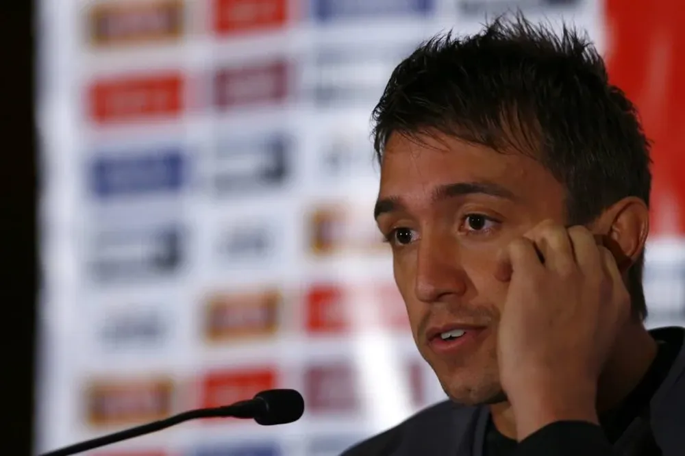 Fernando Muslera durante la conferencia de prensa