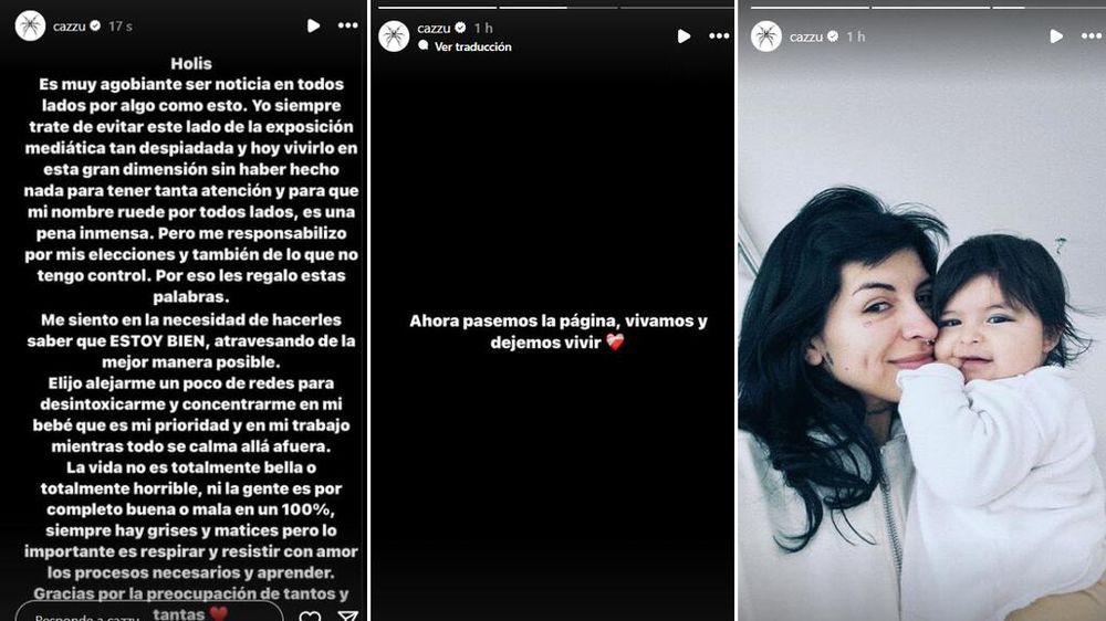 La expareja de Christian Nodal public&oacute; un comunicado en su cuenta de Instagram y dijo sentirse "agobiada".