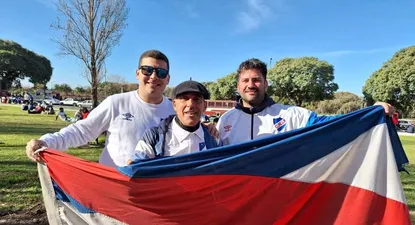 Hinchas de Nacional en Buenos Aires