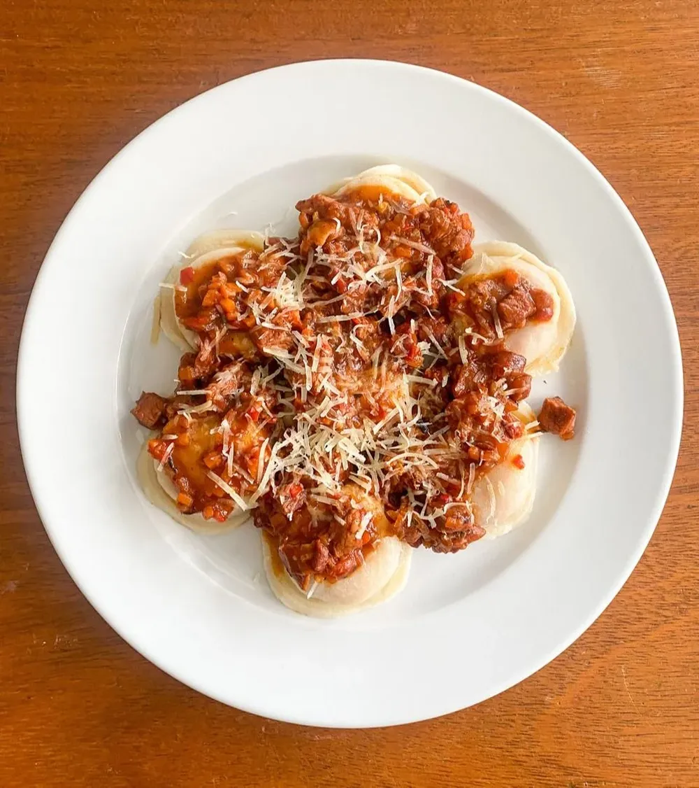 Sorrentinos de jamón y queso, por Federico González