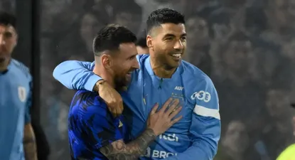 Messi posteó una foto por los goles de Suárez