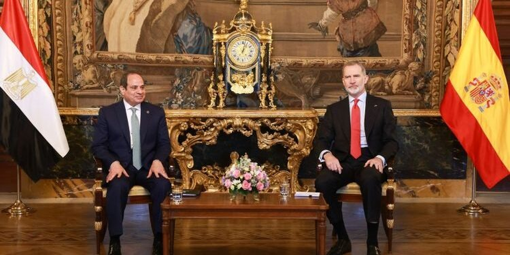 Felipe VI y el presidente de la República Árabe de Egipto, Abdelfatah El-Sisi