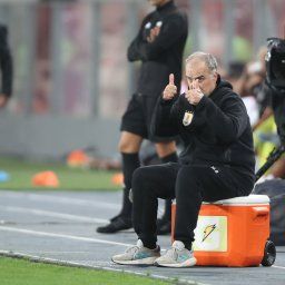 Marcelo Bielsa, técnico de la selección de uruguaya