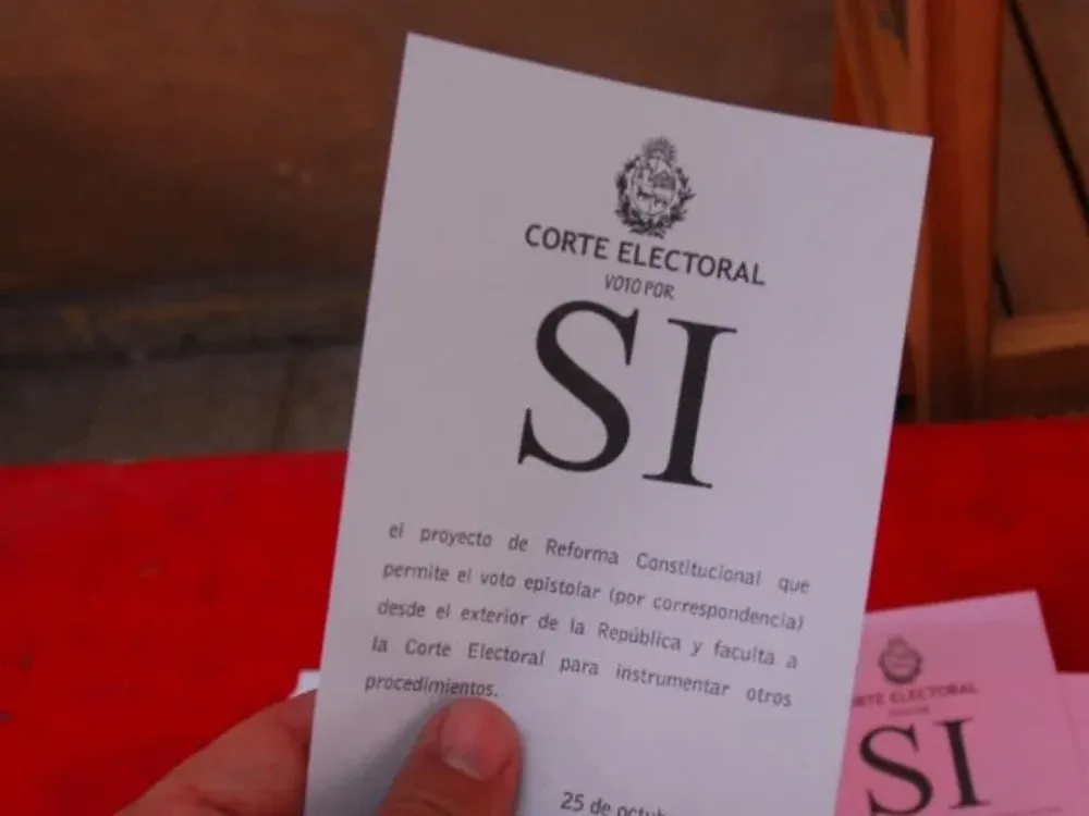 Papeleta de plebiscito. Archivo