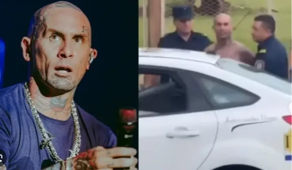 Emanuel Noir al ser detenido